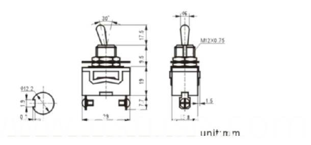 Toggle Switch DIN Rail Mounted Toggle Switch E-Ten Toggle Switch